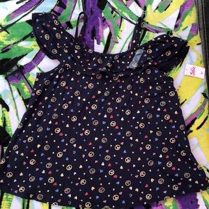 NWT Justice girls cold shoulder shirt